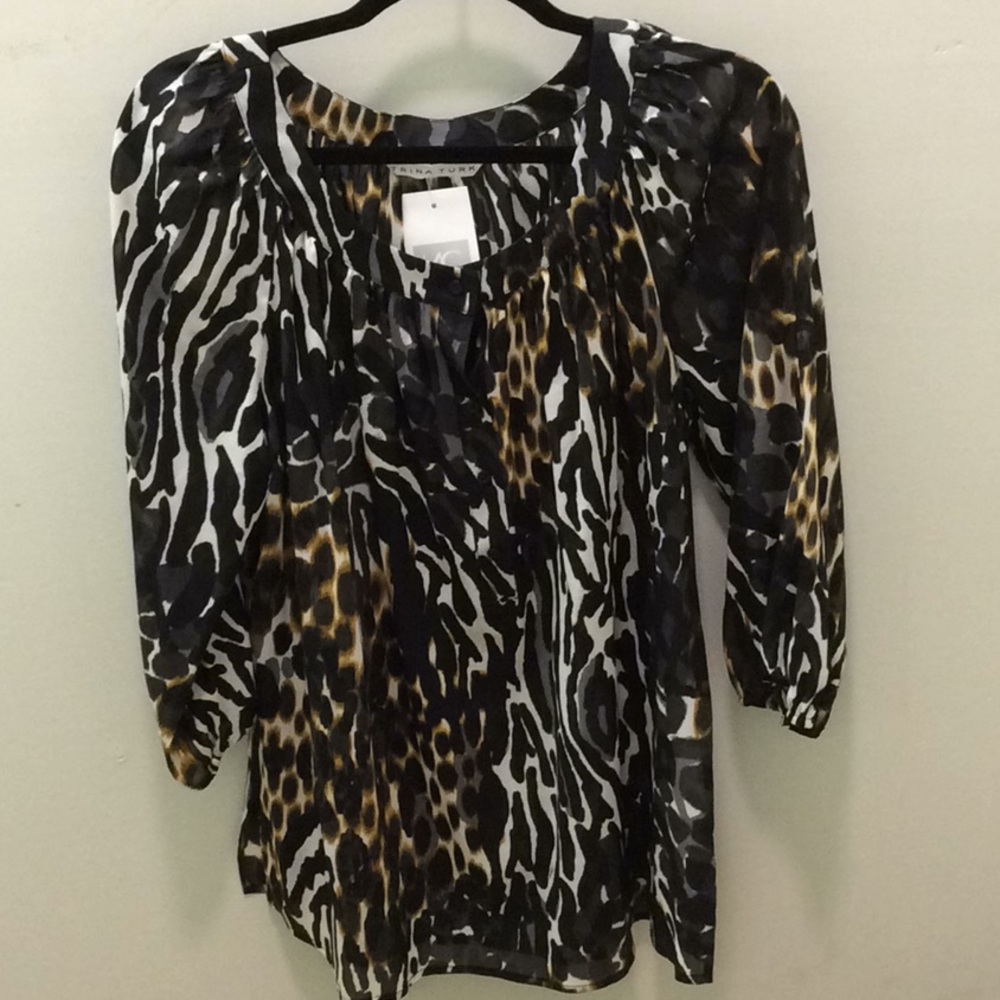 Trina Turk animal print top